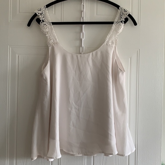 LA Hearts Flowy Tank Top with Lace Straps - Picture 6 of 6